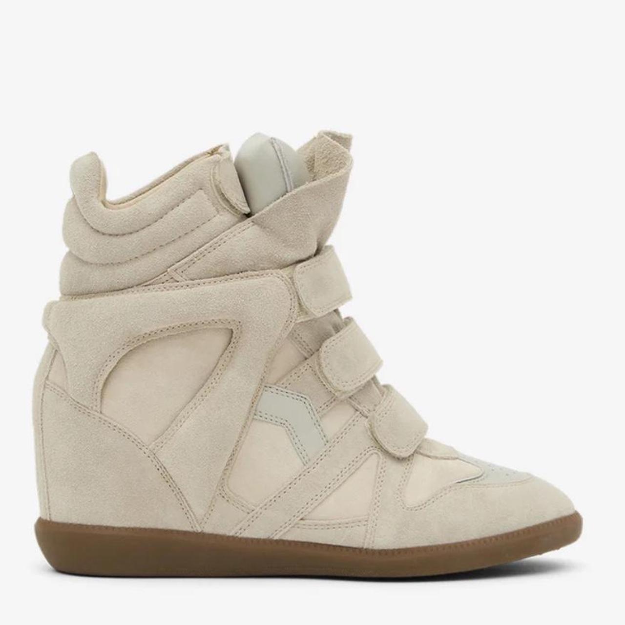 Isabel Marant Women's Tan and Cream Trainers