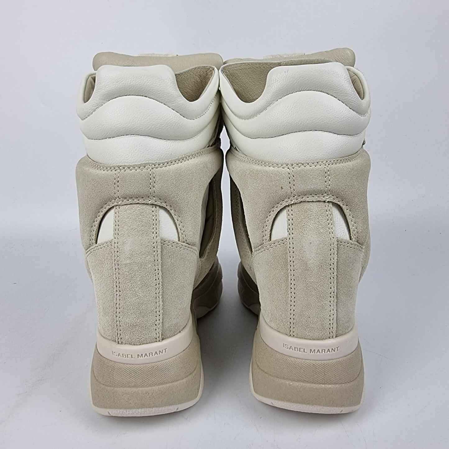 Isabel Marant Balskee White Suede Sneakers New & Authentic
