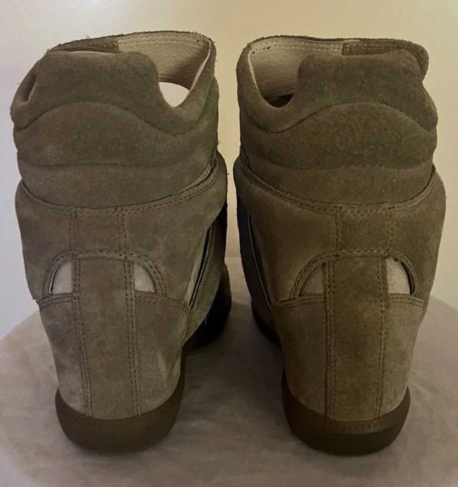 Isabel Marant BEKETT Suede Hidden Wedge Sneakers Shoes