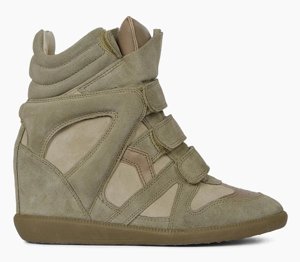 Isabel Marant BEKETT Suede Hidden Wedge Sneakers Shoes