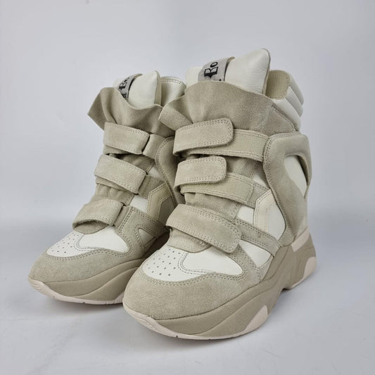 Isabel Marant Balskee White Suede Sneakers New &amp; Authentic