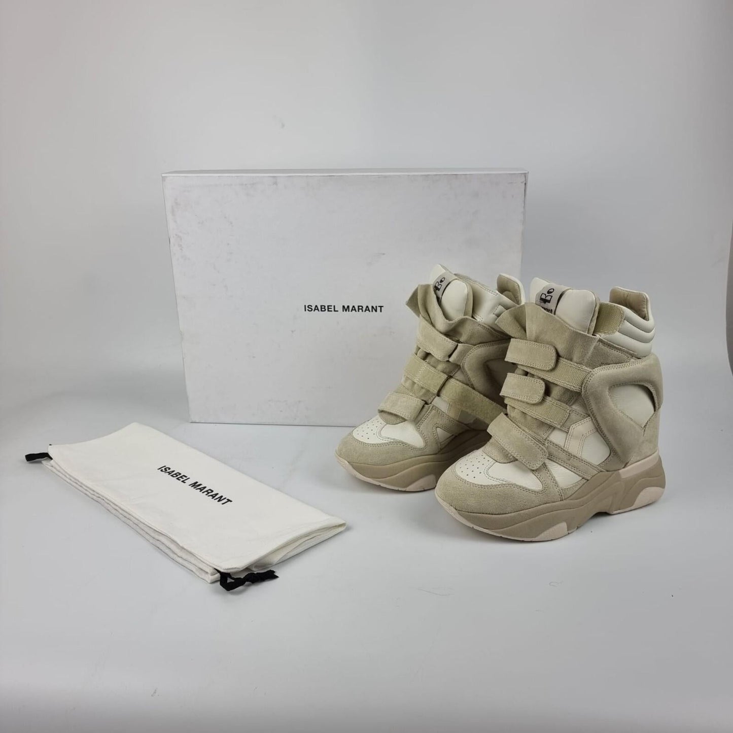 Isabel Marant Balskee White Suede Sneakers New &amp; Authentic