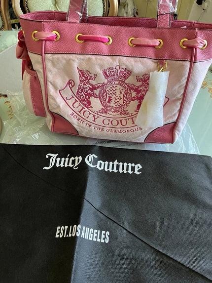 Juicy Couture Pink Daydreamer Bag – NWT, Rare Y2K Velour Tote with Scottie Dog Charms