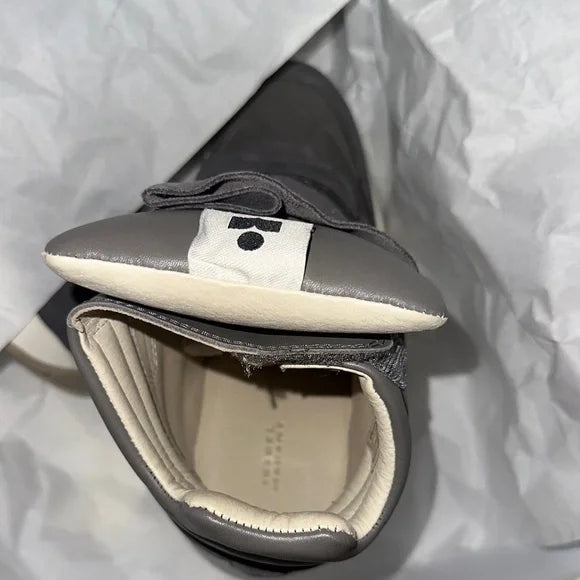 Isabel Marant Gray and Cream High-Top Sneakers